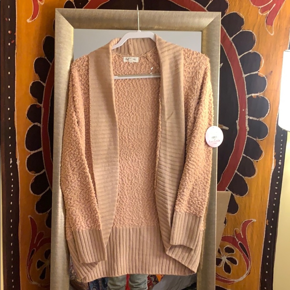 Dusty Pink Knit Cardigan (M)